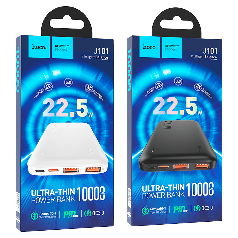 Hoco J101 Astute 10000mAh retail packaging