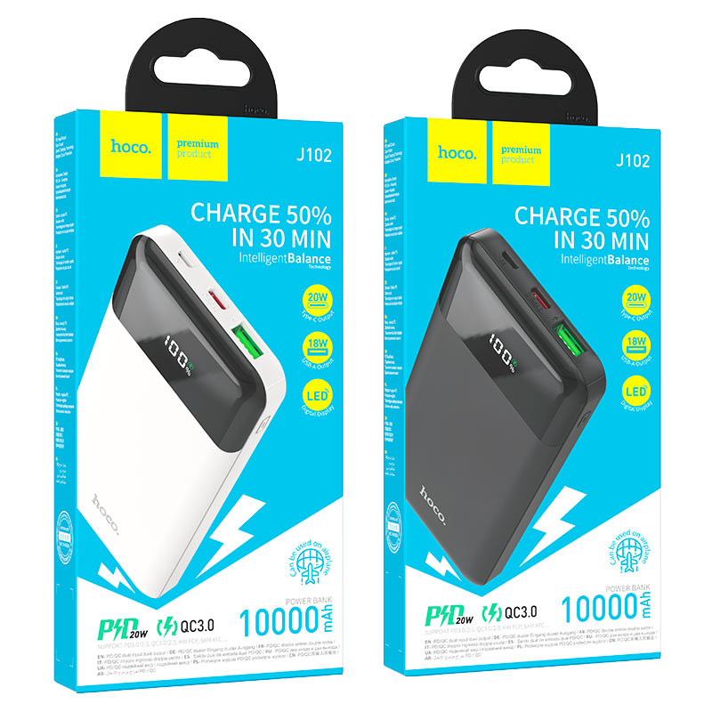 Hoco J102 Cool Figure power bank retail packaging